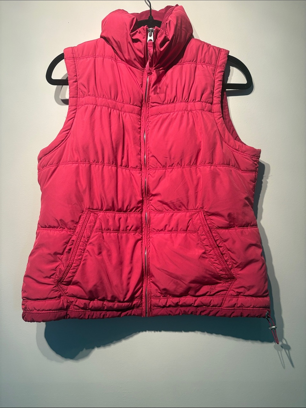 American Eagle Outfitters Hot Pink Quilted Puffer Vest